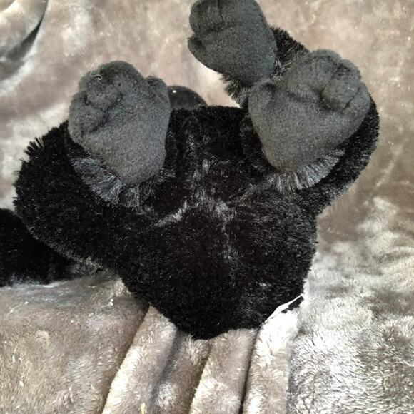 Destination Nation Gorilla Plush Toy Bean Bottom Black Ape Stuffed Animal Monkey - Picture 6 of 10